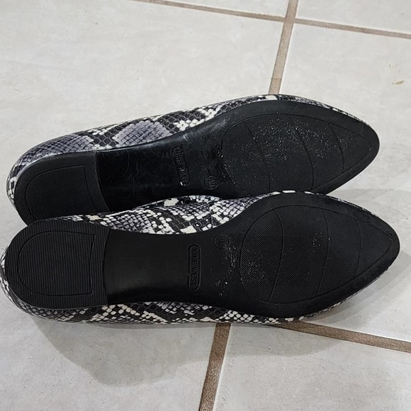 Nine West python snakeskin pointed toe flats‎ size 8 - Picture 5 of 6